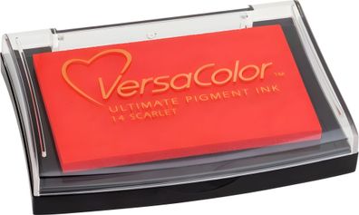 Tsukineko 211511821 Stempelkissen VersaColor 10 x 6 cm scharlachrot
