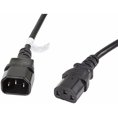 Lanberg Ca-C13e-11cc-0030-Bk"Iec 320 C13 Connection To Iec 320 C14" Socket