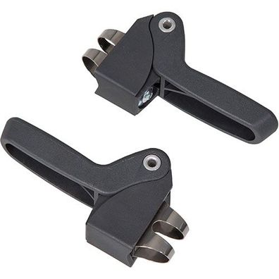 Fußstützen für QIBBEL 6+ JUNIOR Schwarz, Montage an Seitenstreben