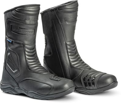 Lindstrands Motorrad Schuhe Boot Sport-Touring Leather, Black 720-24100100