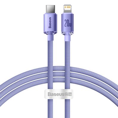 Baseus Crystal Shine Series Lightning-auf-USB-C-Kabel 1,2?m – Lila