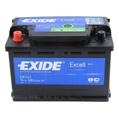 EXIDE Starterbatterie "Excell" CA-CA, Ma "EB741"
