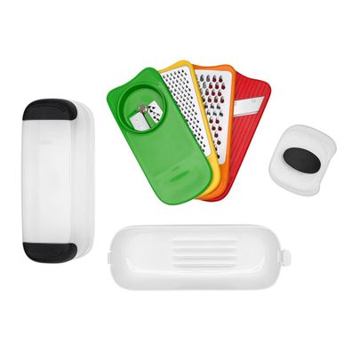 Mandoline-Set Good Grips weiß/grün/rot/orange/gelb 11x26x10 cm