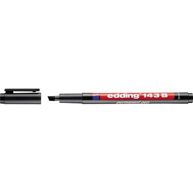 Edding Folienschreiber permanent 143 B 1-3 mm schwarz