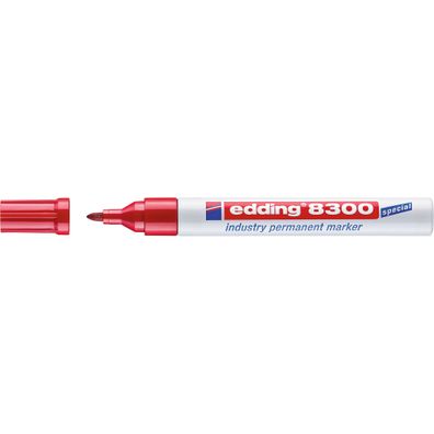Edding Permanentmarker Industrie 8300 1,5-3 mm rot