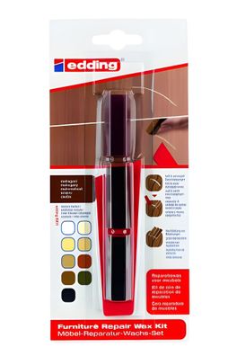 Edding Reparatur-Wachs Möbel 8901 Mahagoni 3er-Bl