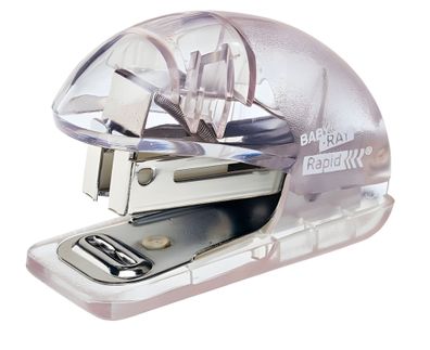 Rapid Heftgerät Mini Fashion transp. Praktischer Minihefter aus Ku