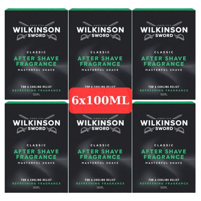 Wilkinson Sword After Shave 6x100ml Herren Rasurpflege Balm Set Rasierwasser NEU