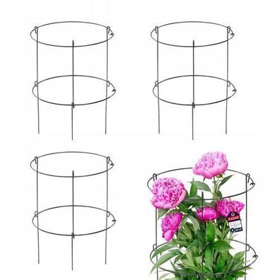 KADAX Gartenstütze aus Stahl pulverbeschichtet, Pflanzehalter, 60,5 cm