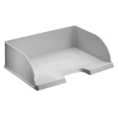 LEITZ Briefkorb A4quer grau 363x104x273mmZubahör: eschriftungschild