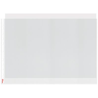 Prospekthülle A3 quer genarbt Prospekthülle Standard Plus oben offen