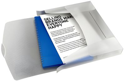 Esselte Heftbox A4 PP weiß Heftbox/Ablagebox Für 350Blatt Format A