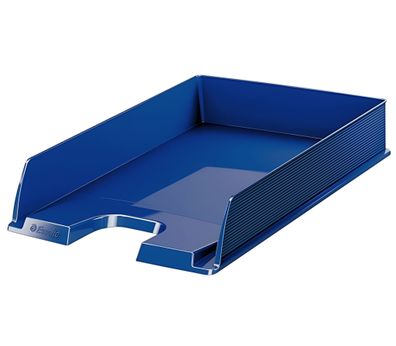 Briefkorb A4 Europost blau Mehrfach übereinander stapelbar. Mit gro