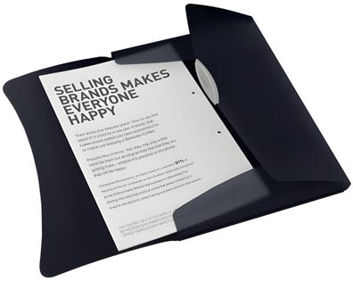 Dokumentenmappe A4 schwarz Ordnungsmappe A4 für 150Blatt (80g). Au