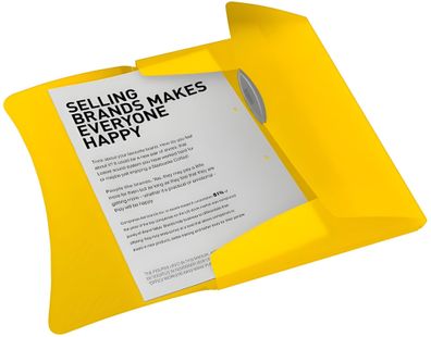 Esselte Dokumentenmappe A4 gelb Ordnungsmappe A4 für 150Blatt (80g)