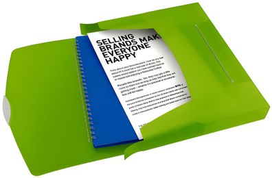 Esselte Heftbox A4 PP grün Heftbox/Ablagebox Für 350Blatt Format A