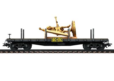 Maerklin 48837 US-Flachwagen AC/DC Stiff Upper Lip LIM. Spur H0