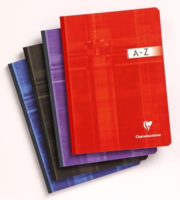 Clairefontaine Registerbuch A5 gebunden liniert 96Bl