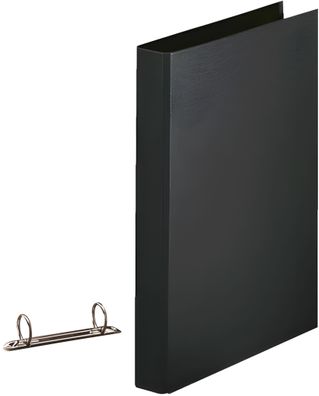 LEITZ Ringbuch A4 2 Ring 25mm schw Ringbuch A4 2Ringmech. sw 82327 25mm