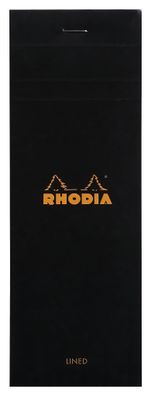 Rhodia Notizblock 74x210 geh lin 80Bl sw