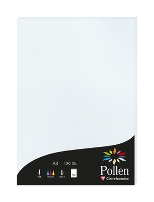 Clairefontaine Papier A4 Pollen 120g Blau 50Bl