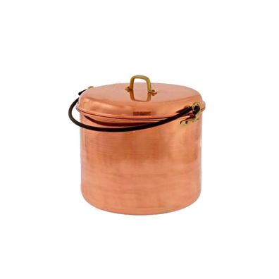Kupfertopf Gehämmert 28 cm mit Griffen 12L