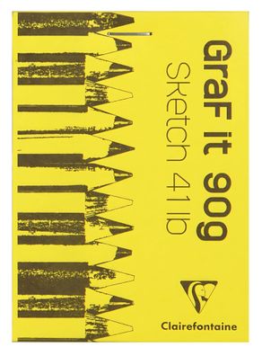 Clairefontaine Skizzenblock Graf It A7 80Bl sort