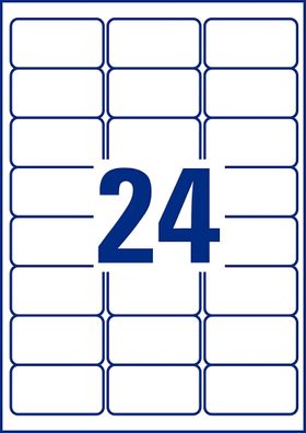 Zweckform L6141-20 480St Universaletikett 63.5x33.9mm