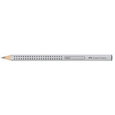 Faber Castell Bleistift Grip Jumbo B silber