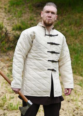 Gambeson mit Schnallen, natur