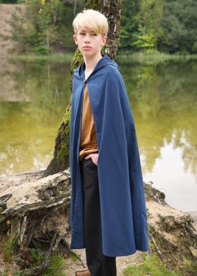 Kinder Mittelalter Umhang Paul, blau