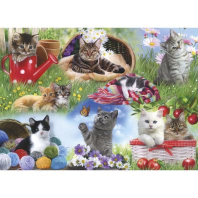 Gibsons Puzzle Wir setzen zusammen: Katzen 12 Teile