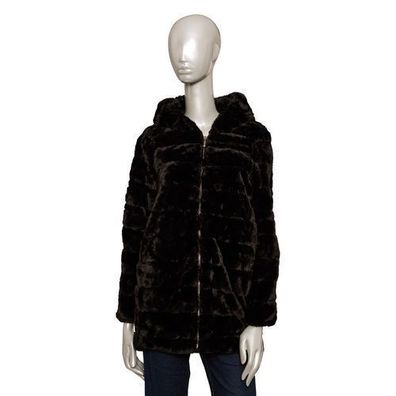 Baldinini Trend Black Polyester Women Coat