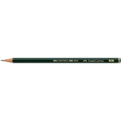Faber Castell Bleistift 9000 6B grün