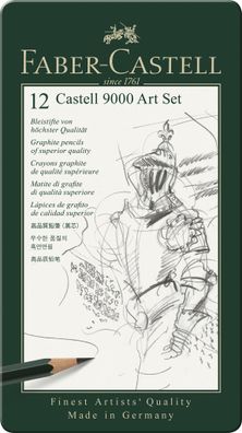 Faber Castell Bleistift 9000 12er 8B-2H grün 12er