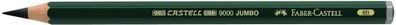Faber Castell Bleistift 9000 Jumbo 8B grün