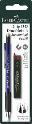 Faber Castell Druckbleistift Grip 1345 0,5 B sortiert Rad+M