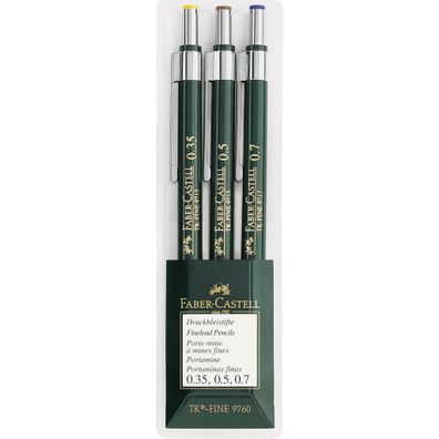 Faber Castell Druckbleistift TK-Fine 9760 0,5 HB 3er Rad