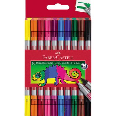 Faber Castell Doppelfasermaler 10er Etui Standard