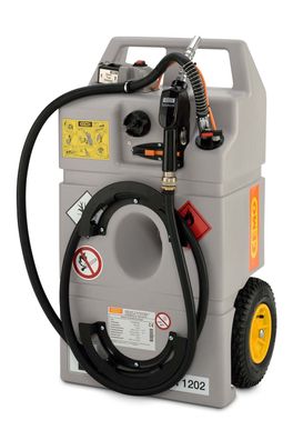 100L Dieseltrolley mobile Tankstelle 12V Dieselpumpe mit Akku autom Zapfventil