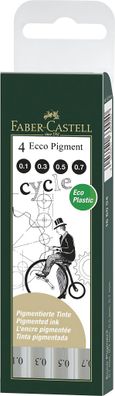 Faber Castell Tintenschreiber Ecco Pigment 0,1/3/5/7 mm sw