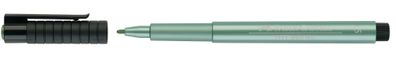 Faber Castell Tuschestift Pitt Artist Pen green metallic