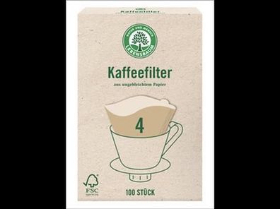 Lebensbaum 3x Kaffeefilter Gr. 4 100St