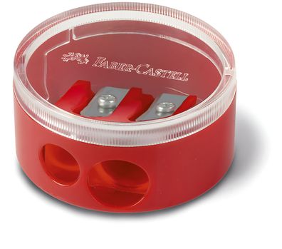 Faber Castell Doppelspitzdose rund sortiert