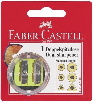 Faber Castell Doppelspitzdose rund sortiert BK