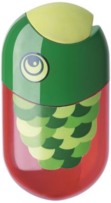 Faber Castell Doppelspitzdose oval inkl. Radierer Fisch
