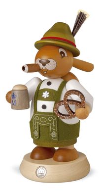Räucherfigur Räucherhase Bayer farbig groß (BxH):11x18cm NEU Osterdeko Osterhase