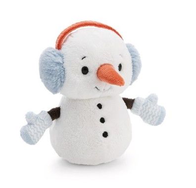 NICI Wild Winter Plüschfigur Schneemann 15cm Schlenker GREEN Neuware