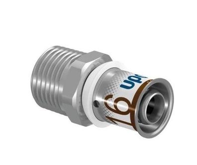 10x UPONOR S-Press PLUS Übergangsnippel 25 mm x 3/4" Aussengewinde