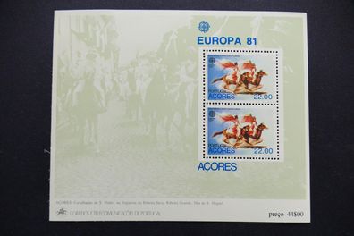 Portugal Azoren MiNr. 342 Block 2 postfrisch** (GB 2159)